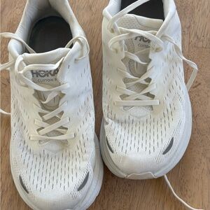 Hoka White Athletic Sneakers 8 1/2